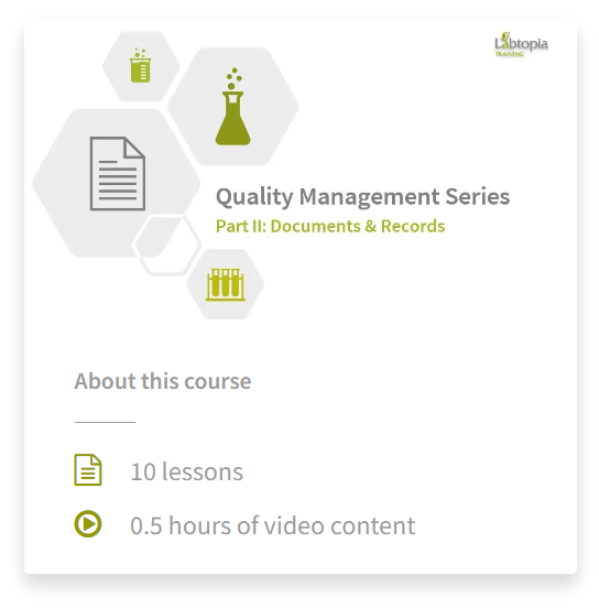 Quality Management Series Part II