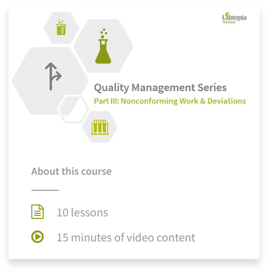 Quality Management Series Part III