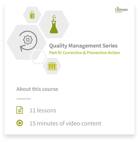 Quality Management Training Part IV